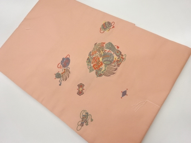 未使用品　宝尽くし模様織出し名古屋帯